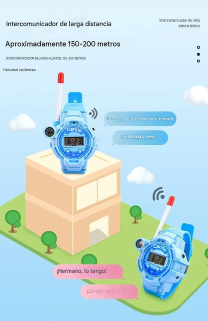 Relojes Walkie-Talkie para Niños (Pack 2) — Llamadas Inalámbricas HD de Larga Distancia