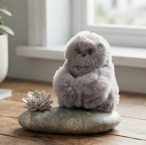Búho Interactivo de Peluche — Gira la Cabeza, Canta e Imita Voces
