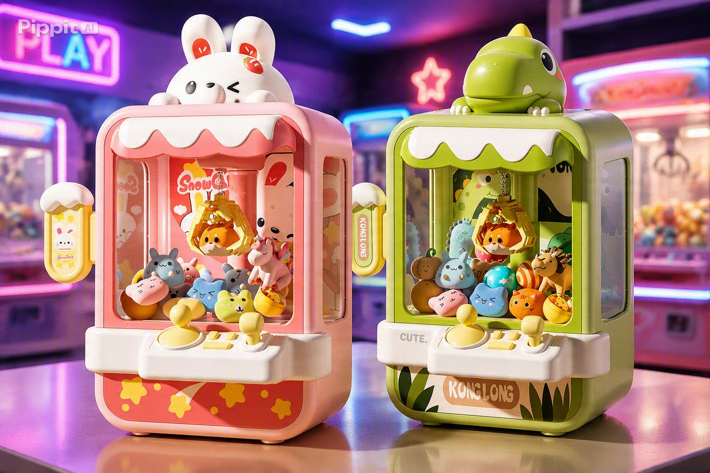 Máquina de Garras Grande para Niños — Arcade con Muñecos y Cápsulas Sorpresa